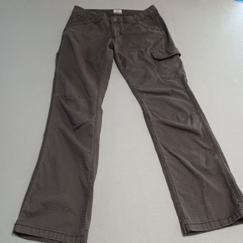 Ridgecut Toughwear Womens 8 Charcoal Gray Ripstop Cargo Work Pants YLB-3115 NA